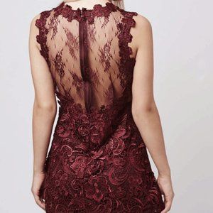 Topshop Lace Skater Dress